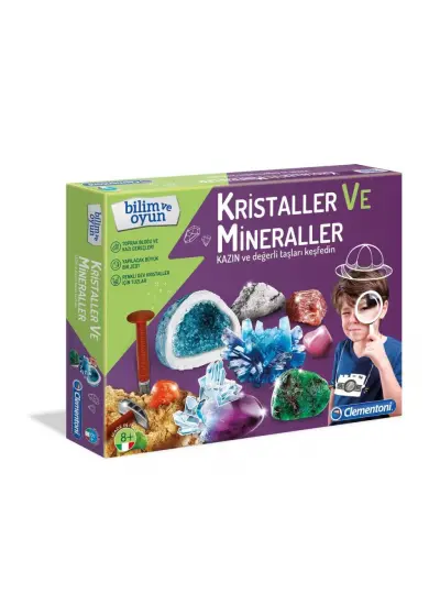 64964 Mineraller ve Kristaller - Bilim ve Oyun +8 yaş