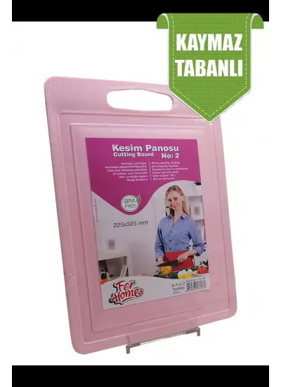 Kesme Tahtası Plastik Büyük Kesme Sunum Tahtası Kesim Panosu 225x325 Mm FR-108