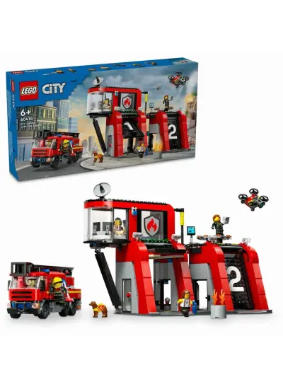 LEGO City İtfaiye Kamyonlu İtfaiye Merkezi 60414