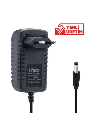 Ujtoys 6 Volt 1 Amper 5.5*2.5 Uçlu Yerli Üretim Priz Tipi Adaptör