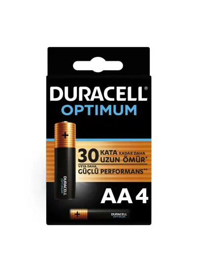 Duracell Optimum Alkalin Pil AA 4'' lü Paket