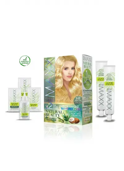 2 Paket Natural Beauty Amonyaksız Saç Boyası 9.0 Doğal Sarı