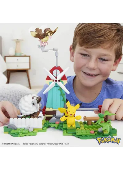 HKT21 MEGA™ Pokémon™ Countryside Windmill - Yel Değirmeni Kasabası Seti 240 parça +7 yaş