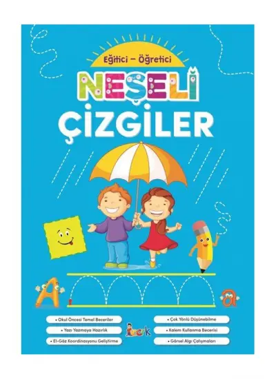 Eğitici Öğretici Neşeli Çizgiler Boyama Kitabı