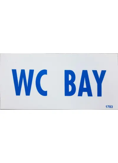 Wc Bay Uyarı Levhası 12,5x25 KOD: DEK 1783