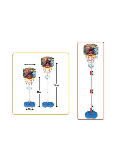 03653 Dede Spiderman Küçük Ayaklı Basket Potası