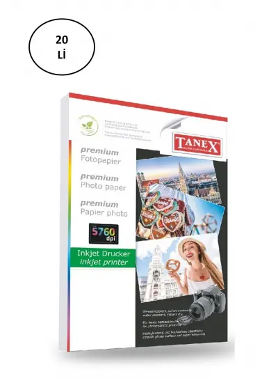 Tanex Fotoğraf Kağıdı A4 240 gr 240 mm x 297 mm 20 Sayfa