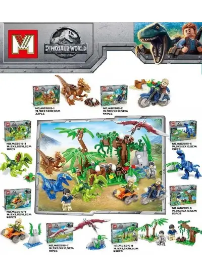 Dinosaur World Dinazor Lego Seti 44 Parça - MG2019-2