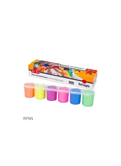 Red Apple Neon Parmak Boyası 25 ml Sıralı Set