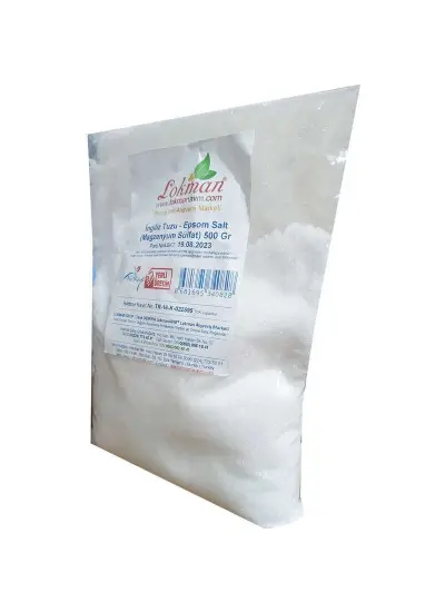 İngiliz Tuzu Yenilebilir Epsom Salt Magzenyum Sülfat 500 Gr