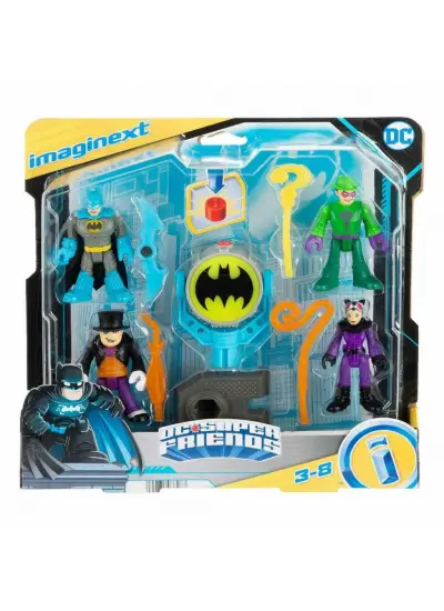 HFD47 Imaginext, Bat-Tech Bat-Signal Figür Seti, DC Super Friends