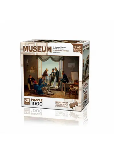 20660 A Group Of Danish Artist in Rome 1000 Parça Puzzle -KSPuzzle