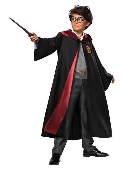 Harry Potter Gryffindor Cübbe Çocuk Boy - Harry Potter Kostümü 7-8 Yaş