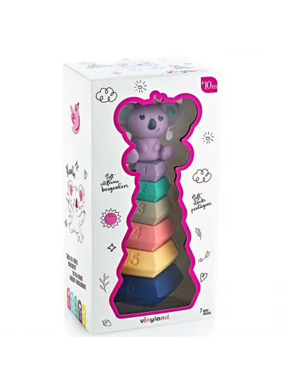 NessiWorld Vinyland Soft Beşgen Halkalar Koala 7'li Set 661884