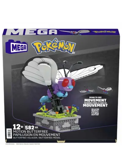 HKT22 MEGA™ Pokémon™ Motion Butterfree 582 parça +12 yaş