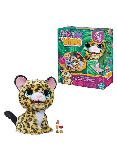 Fur Real Lil' Wilds Leopar Lolly İnteraktif Animatronik Peluş Oyuncak - F4394