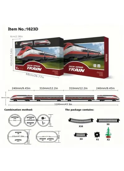 Nessiworld High Speed Pilli Tren Seti 38 Parça 1623D