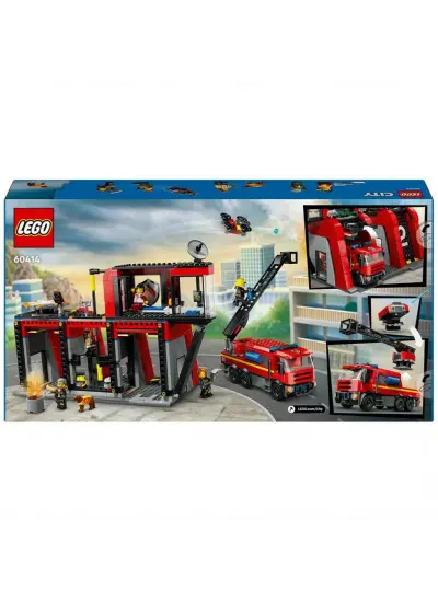 LEGO City İtfaiye Kamyonlu İtfaiye Merkezi 60414