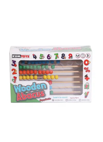 KM5632 Ahşap Abaküs -Kumtoys