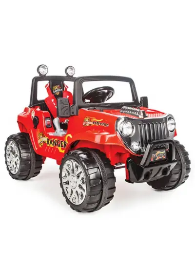 Nessiworld Ranger Kumandalı Akülü Jeep 12 Volt Kırmızı