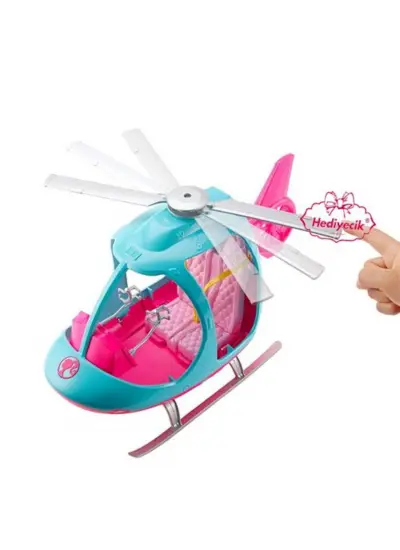 Barbie Adventures Seyahat Pembe Helikopteri - FWY29