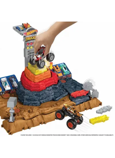 Nessiworld Hot Wheels Monster Trucks Muhteşem Çarpışma Arenası Oyun Seti HNB96