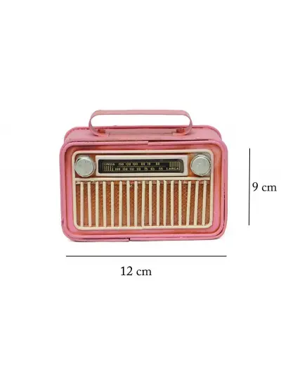 Vintage Tasarım Dekoratif Metal Radyo