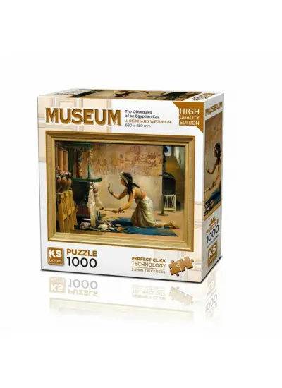 20668 The Obsequies Of An Egyptian Cat 1000 Parça Puzzle -KS Puzzle