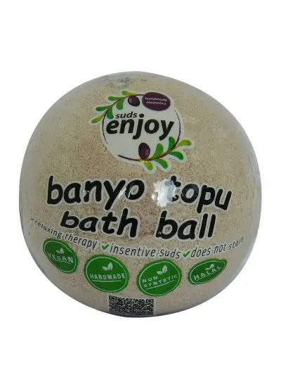 Lavantalı El Yapımı Banyo Küvet Topu Sabunu Mor 90-120 Gr