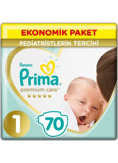 Nessiworld Prima Premium Care Bebek Bezi Ekonomik Paket 1 Beden 70 Adet