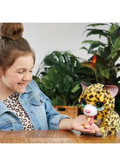 Fur Real Lil' Wilds Leopar Lolly İnteraktif Animatronik Peluş Oyuncak - F4394