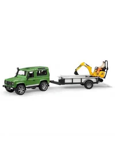 Nessiworld Bruder Land Rover Arazi Aracı Ve Jcb Mini Kazıcı BR02593