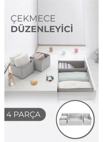 Çekmece Düzenleme Kutu Seti Organizer 4lü Set