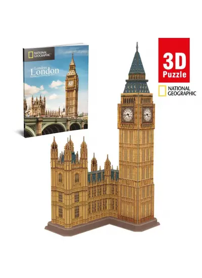 Nessiworld National Geographic 94 Parça 3D Puzzle Big Ben Saat Kulesi