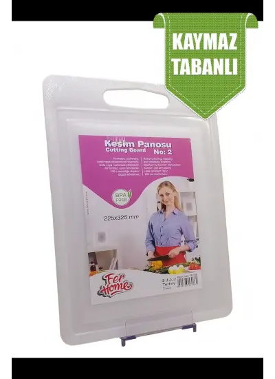 Kesme Tahtası Plastik Büyük Kesme Sunum Tahtası Kesim Panosu 225x325 Mm FR-108