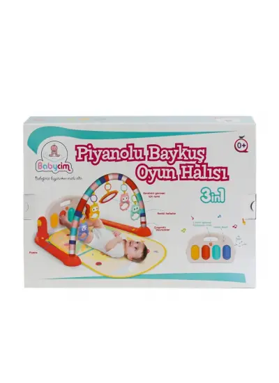 HE0650 Babycim Baykuşlu Pianolu Bebek Oyun Halısı -Birliktoys