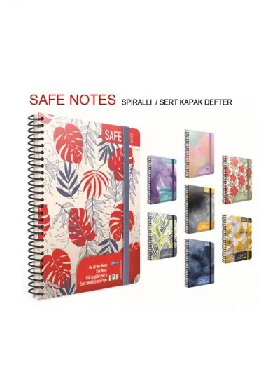 Gıpta Safe Notes Noktalı Defter Sert Kapak Spiralli 17x24 120 Yaprak