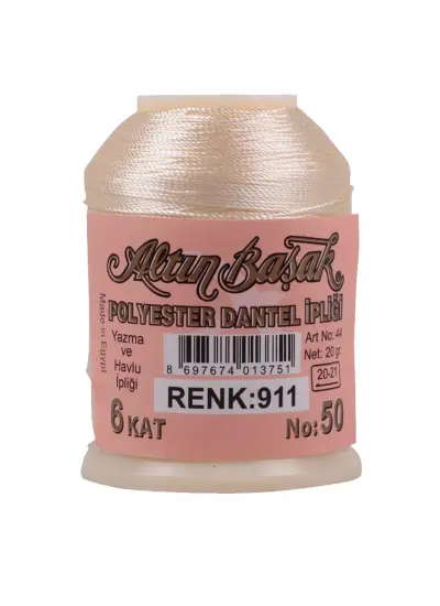 3 Adet Altınbaşak Oya ve Dantel İpi 20 gr - - No: 911