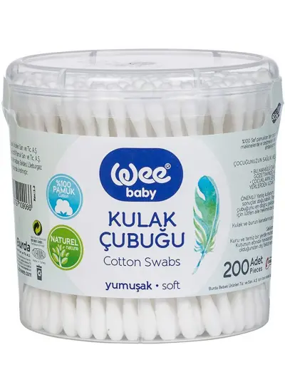 Nessiworld Wee Baby Kulak Temizleme Çubuğu (200 Adet) 906