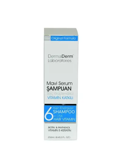 Mavi Serum Şampuanı Saç Güçlendirici (Biotin Panthenol Vitamin E-Keratin) 250 ML