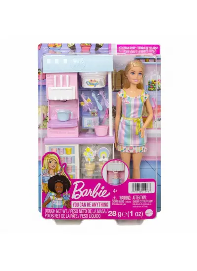 Barbie Dondurma Dükkanı Oyun Seti Mattel Lisanslı - HCN46