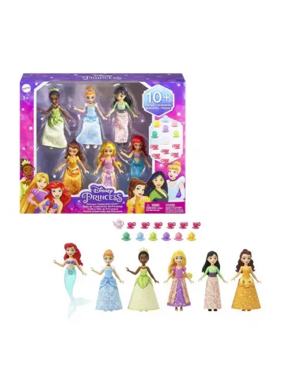 HLW91 Disney Prenses Bebekleri 6'lı Set