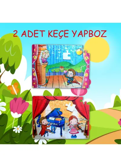 Sahne 5+ Keçe Yapboz - 5 Yaş Puzzle