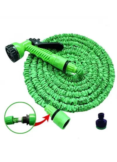 Uzayan Hortum Tabancalı 15 Metre Magic House | Bahçe Sulama İçin Expandable Hose