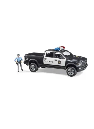 BR02505 Ram 2500 Polis Aracı ve Memur +4 yaş - Bruder