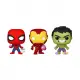 Nessiworld Funko POP Carrot Pocket POP Spider-Man, Iron Man & Hulk 3-Pack Marvel Avengers