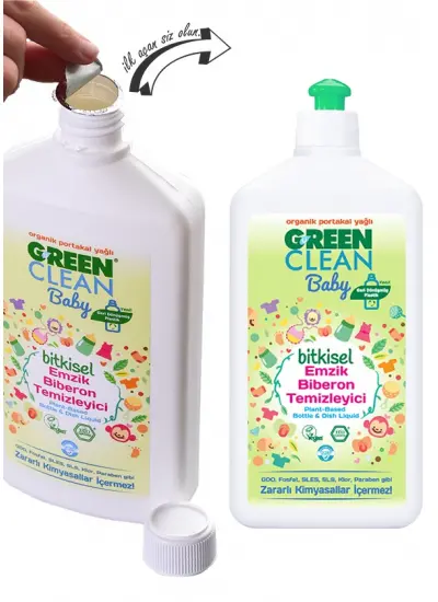 Nessiworld Green Clean Baby Bitkisel Emzik Biberon Temizleyici 500 ml