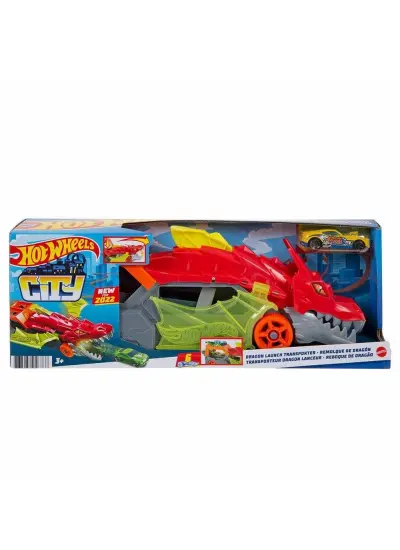 GTK42 - HOT WHEELS FIRLATICI VE TAŞIYICI EJDERHA SETİ