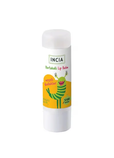 Nessiworld İncia Doğal Kids Lip Balm Dudak Besleyici 6 Gr Portakal