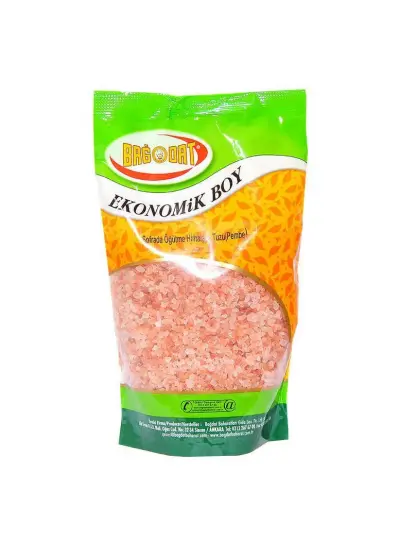 Yemeklik Himalaya Kaya Tuzu Sofrada Öğütme Kristal Çakıl Pembe 1000 Gr Paket